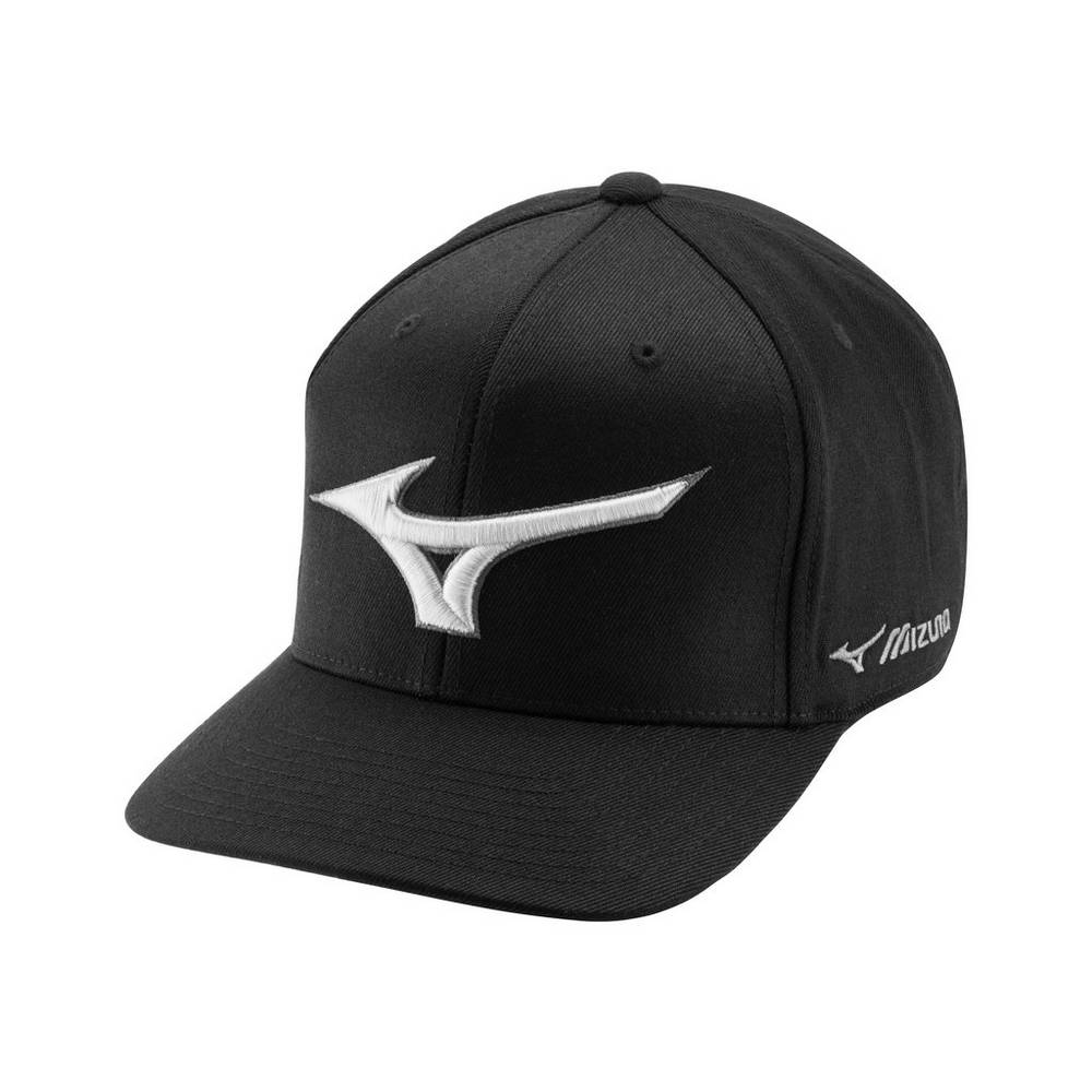 Mens Mizuno Diamond Snapback Baseball Hat Black Philippines (FOSYLC926)